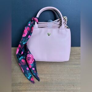 Brand New Juicy Couture Mini Pink Chino Heart Fairycore Purse